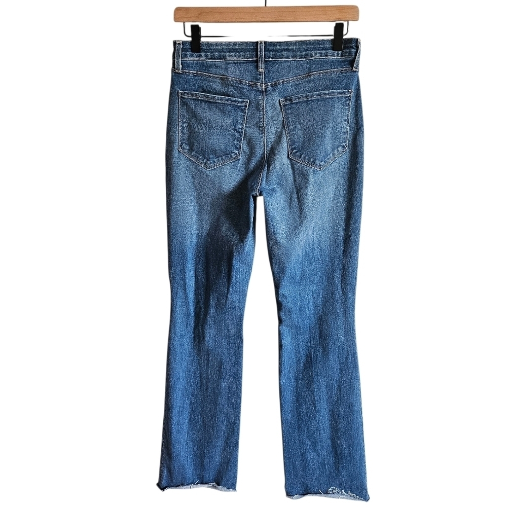 L'agence Blue Denim Ruth High Rise Straight Jeans In Garvey - Picture 2 of 12